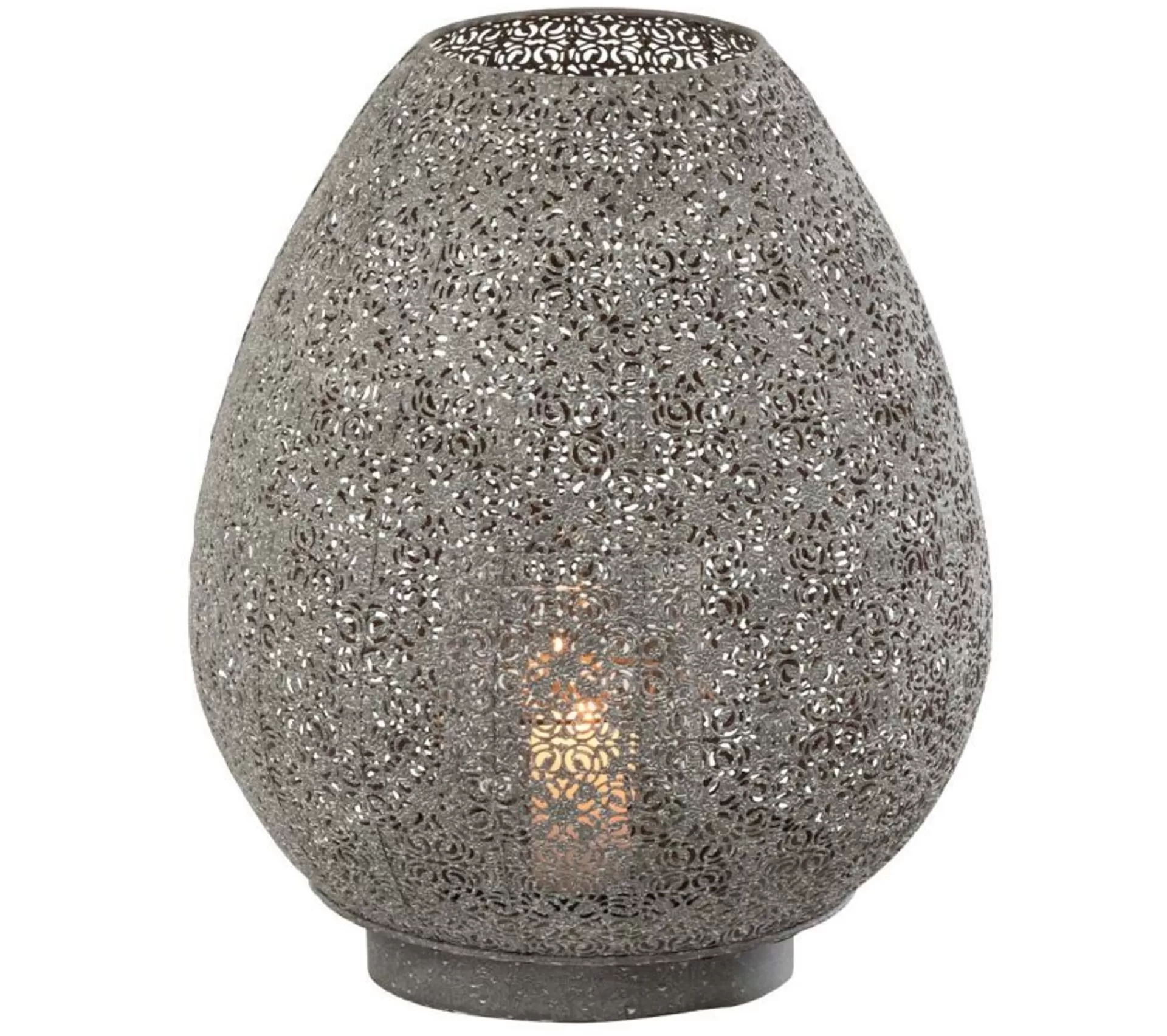 Fashion * Photophore Design "Oeuf Oriental" 44Cm Gris