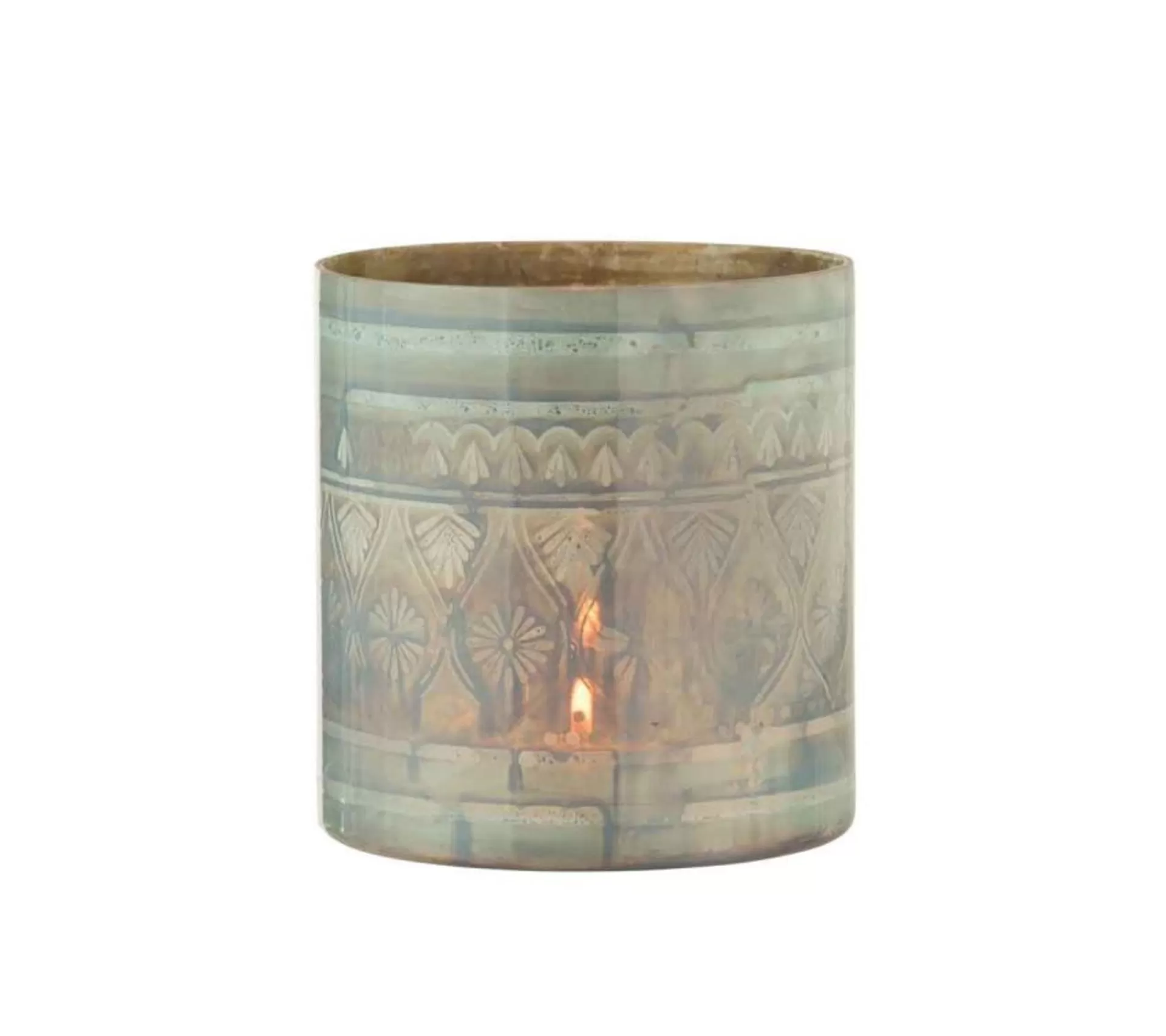 Clearance * Photophore Design "Oriental" 16Cm Bleu Azur