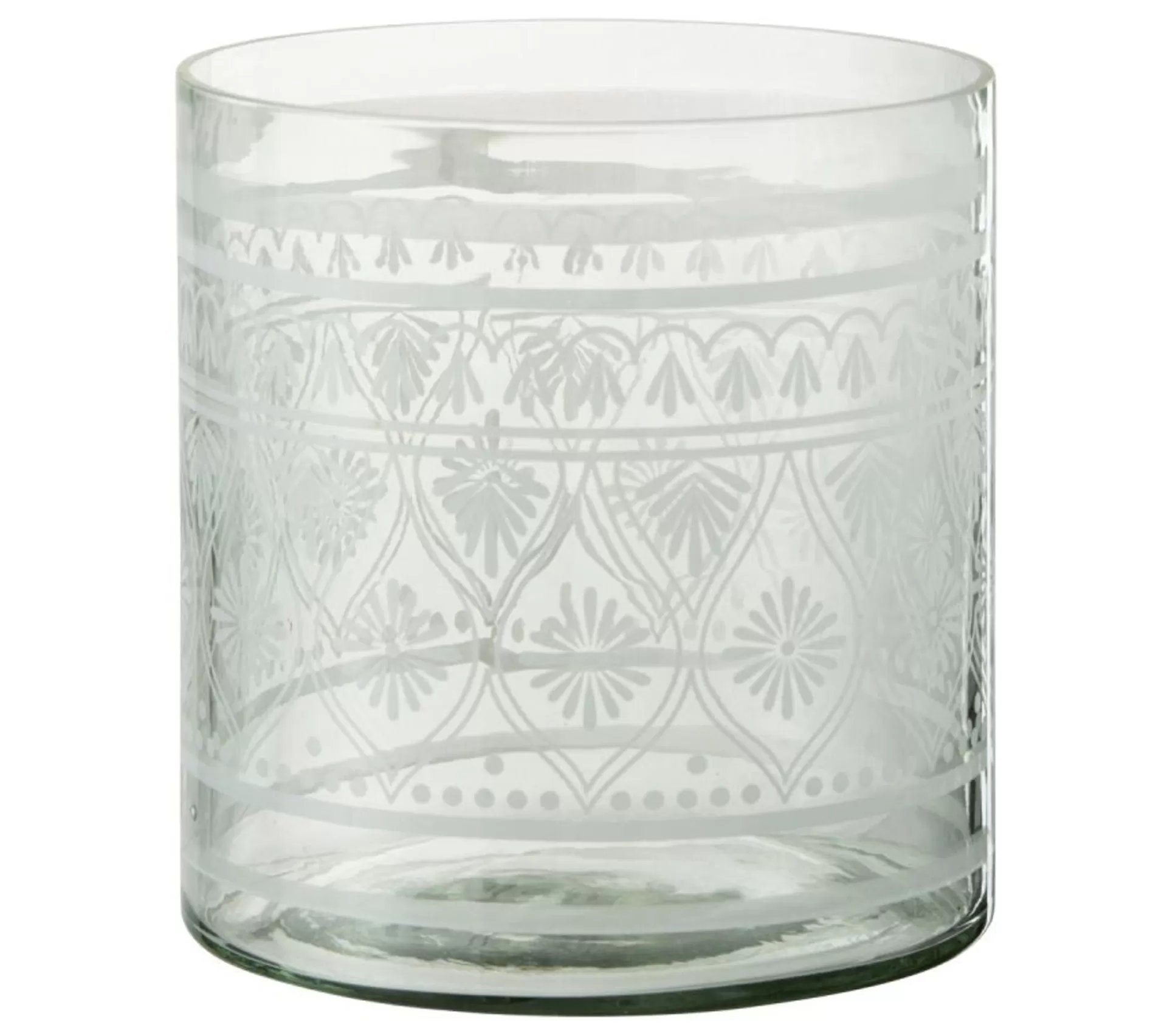 New * Photophore Design "Verre Motifs" 16Cm Transparent