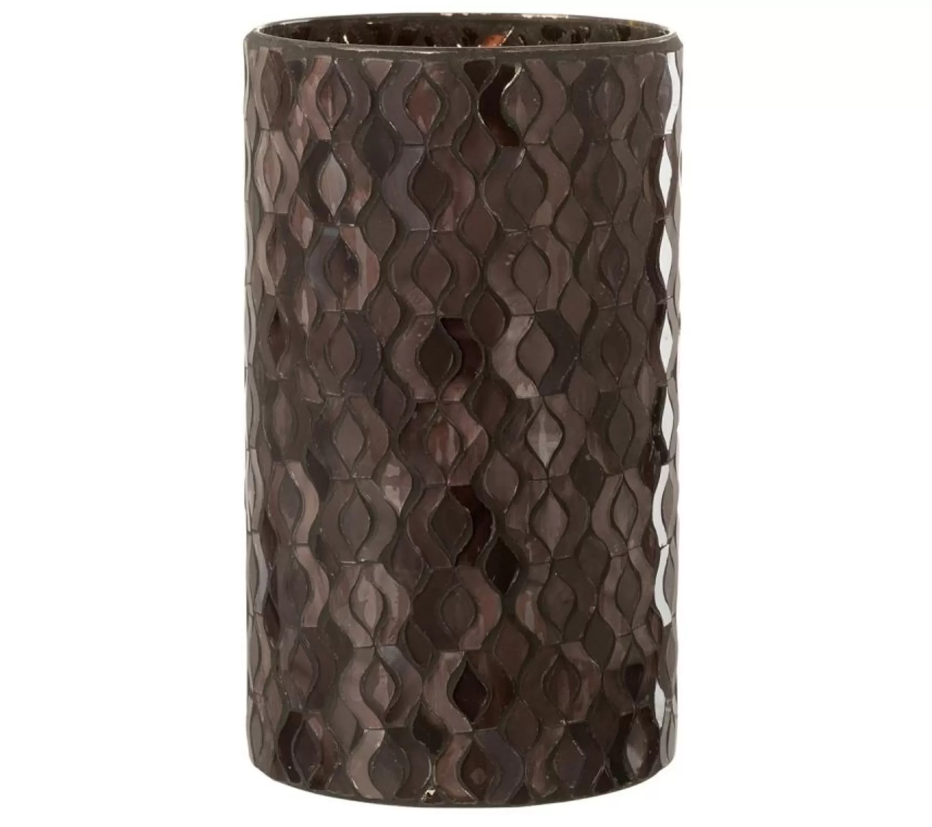 Hot * Photophore En Verre Design "Tazu" 22Cm Gris