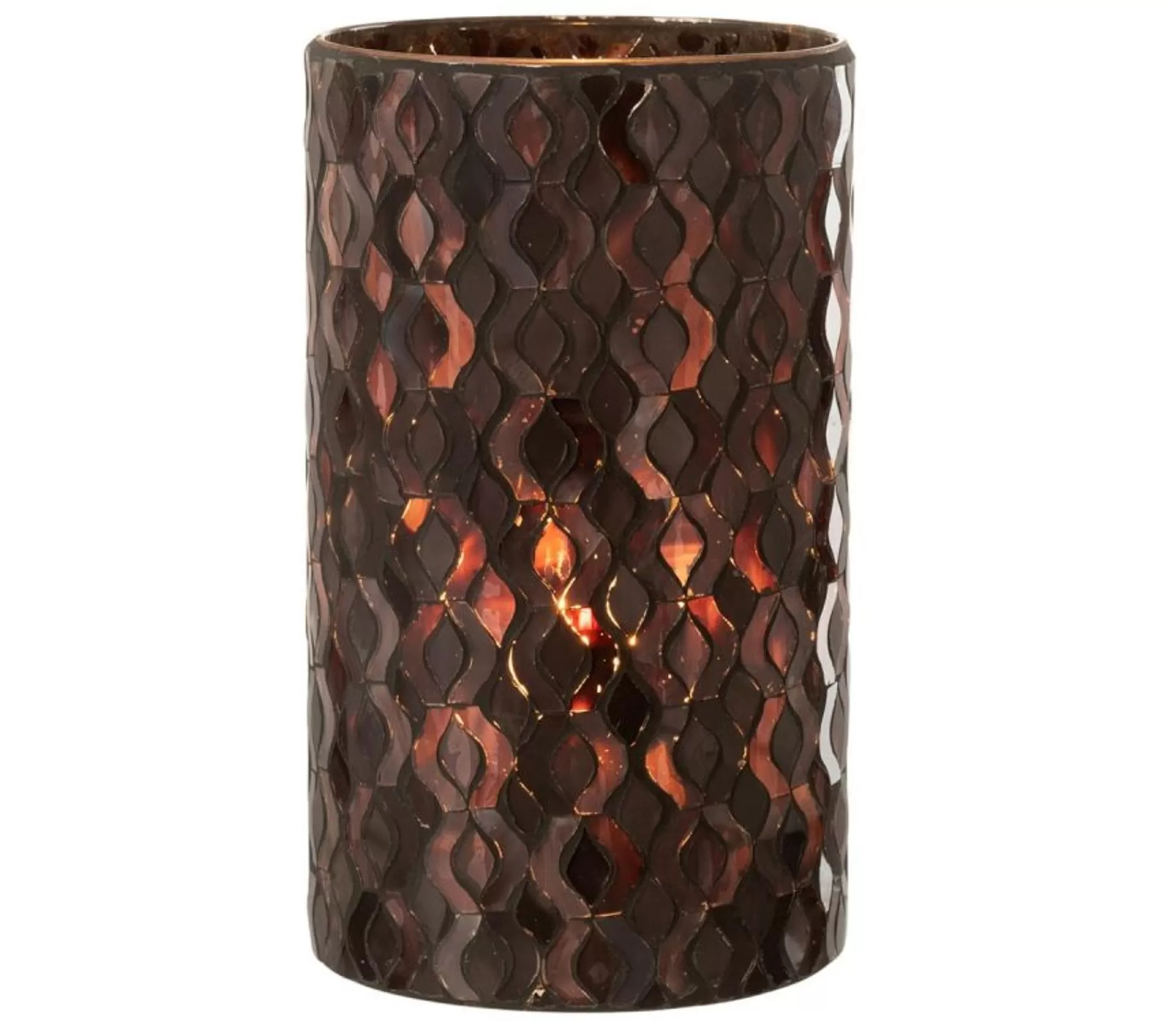 Hot * Photophore En Verre Design "Tazu" 22Cm Gris
