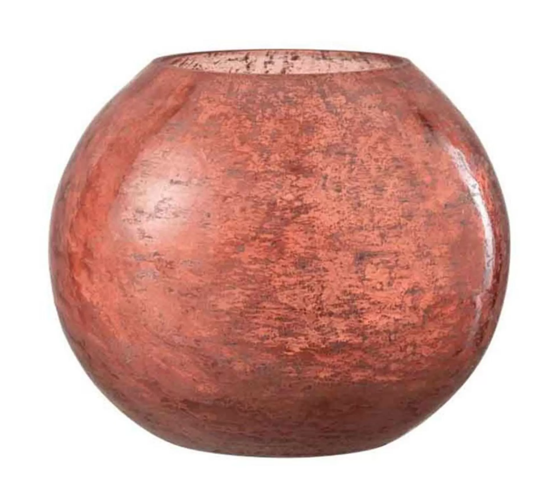 Clearance * Photophore En Verre "Nuria" 19Cm Terracotta