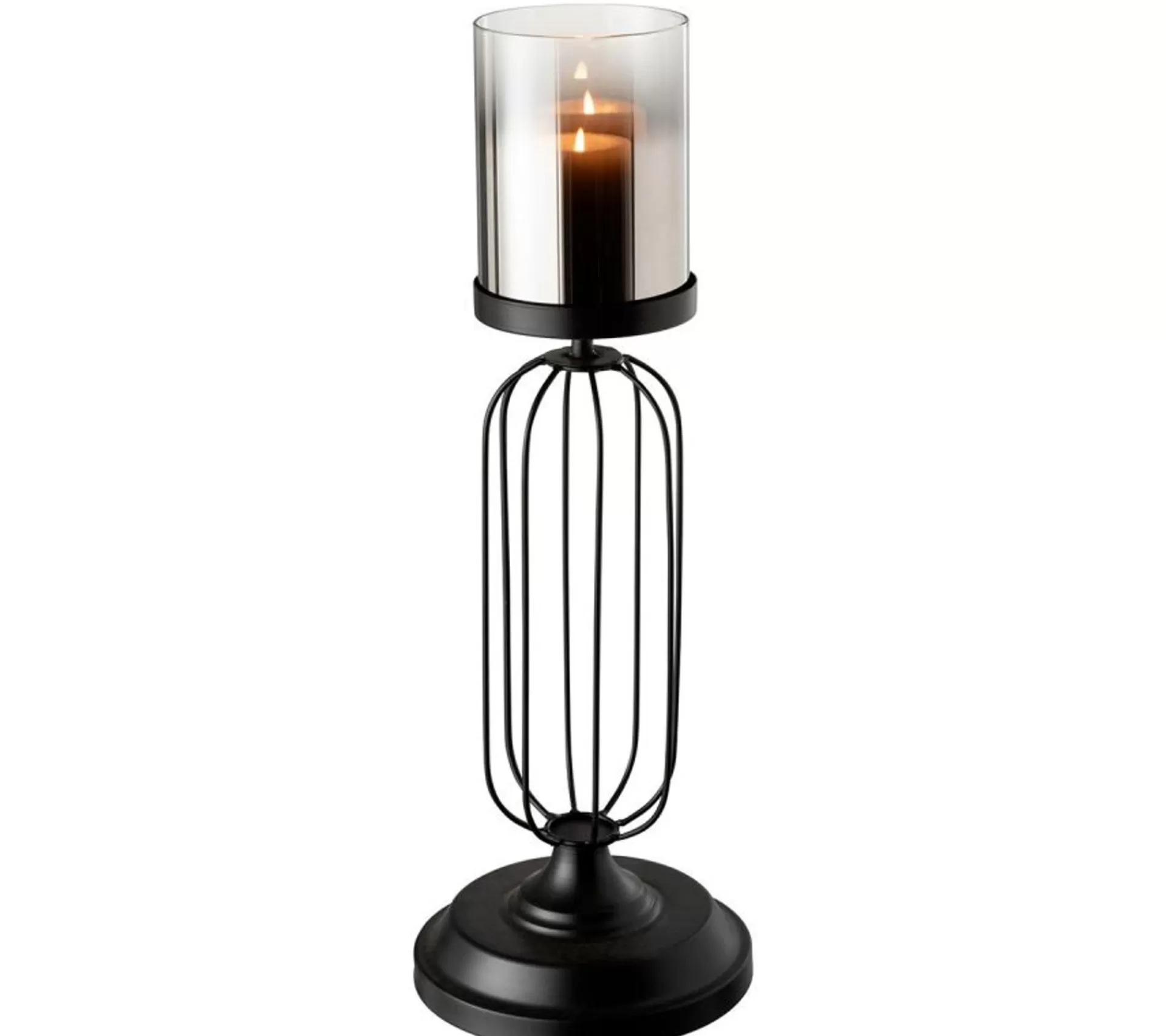 Fashion * Photophore Lanterne Sur Pied "Broda" 50Cm Noir
