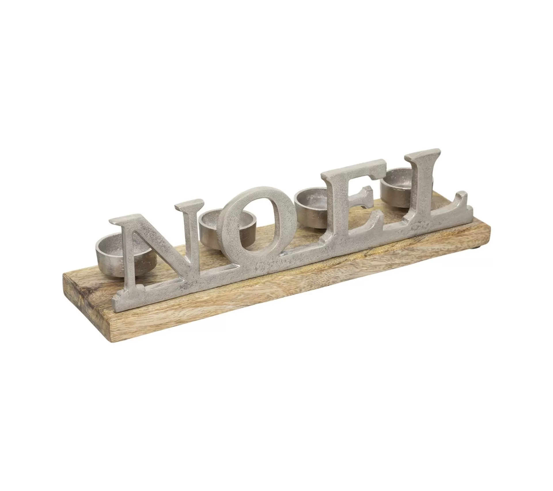 Discount * Photophore Noël 4 Bougies "Marron Glace" 37Cm Gris