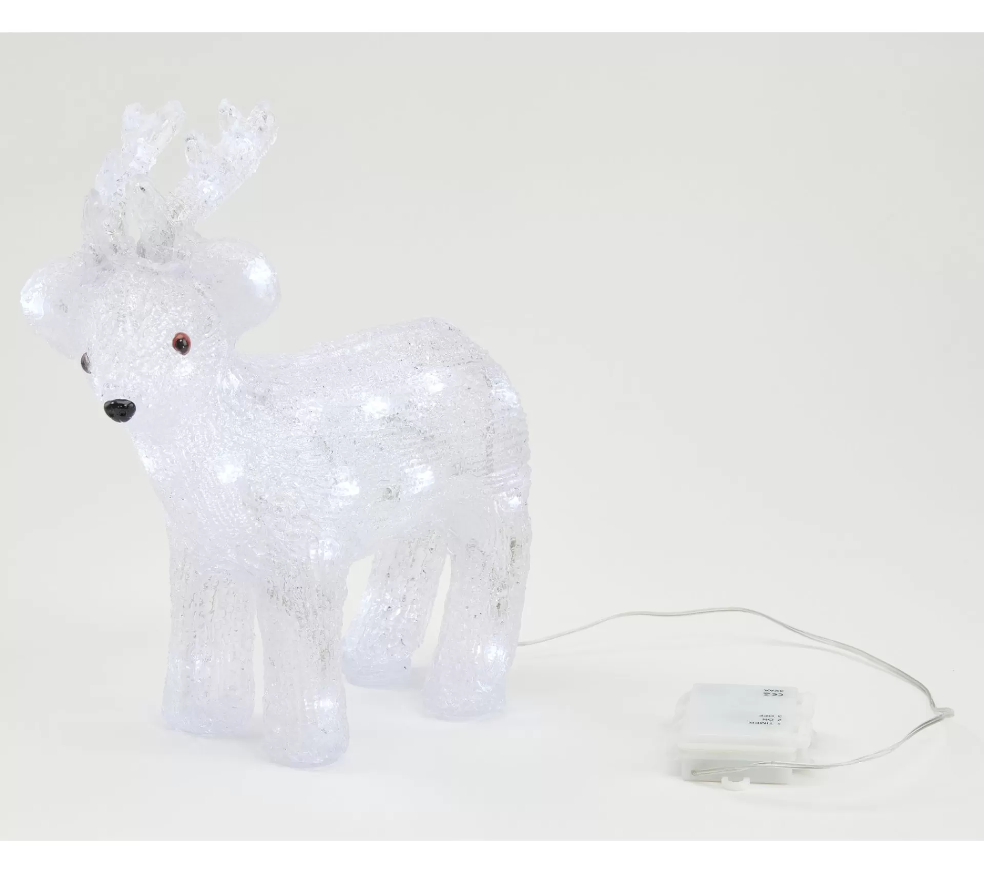 Hot * Renne Led Exterieur H. 31 Cm Blanc Froid