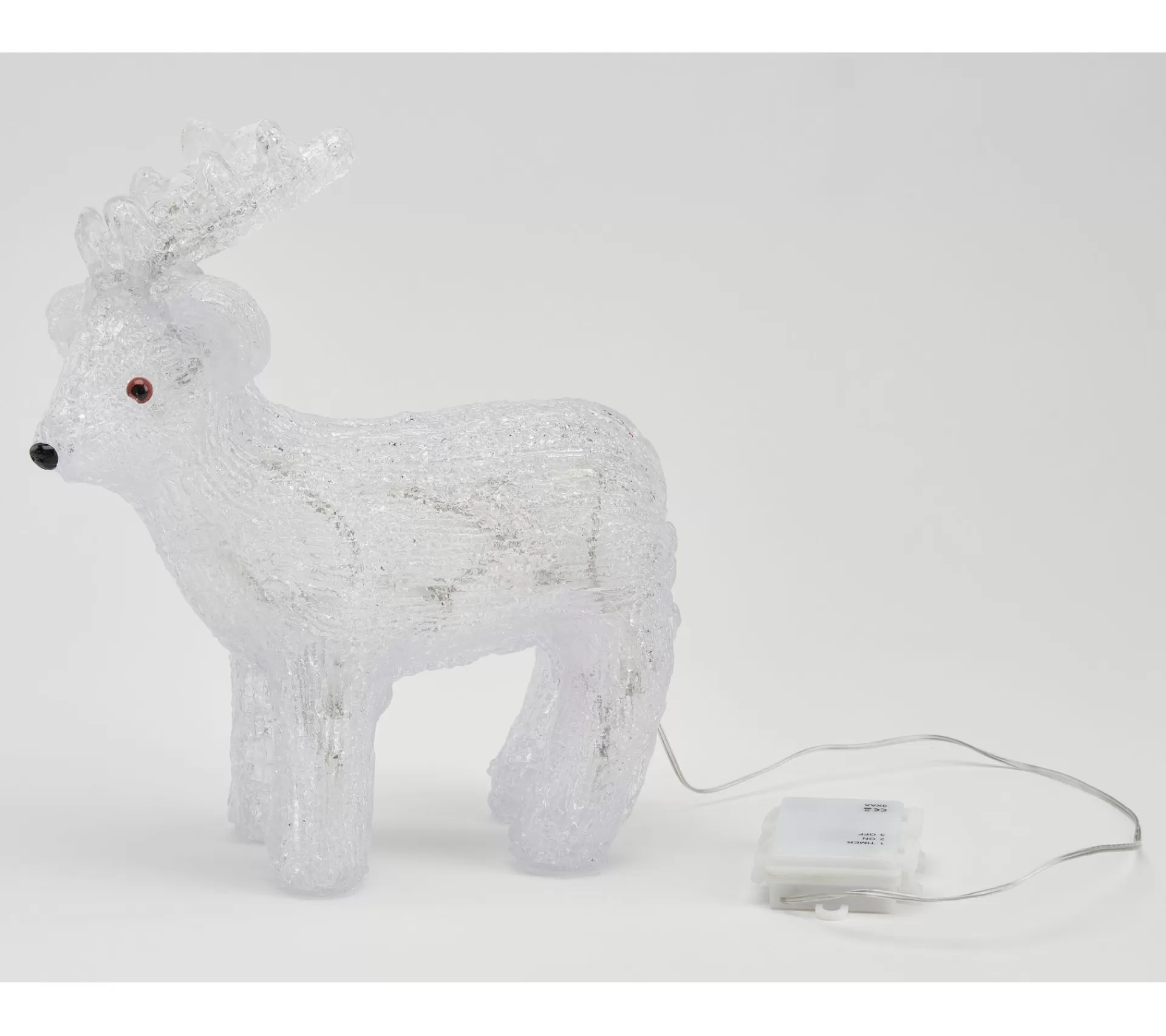 Hot * Renne Led Exterieur H. 31 Cm Blanc Froid