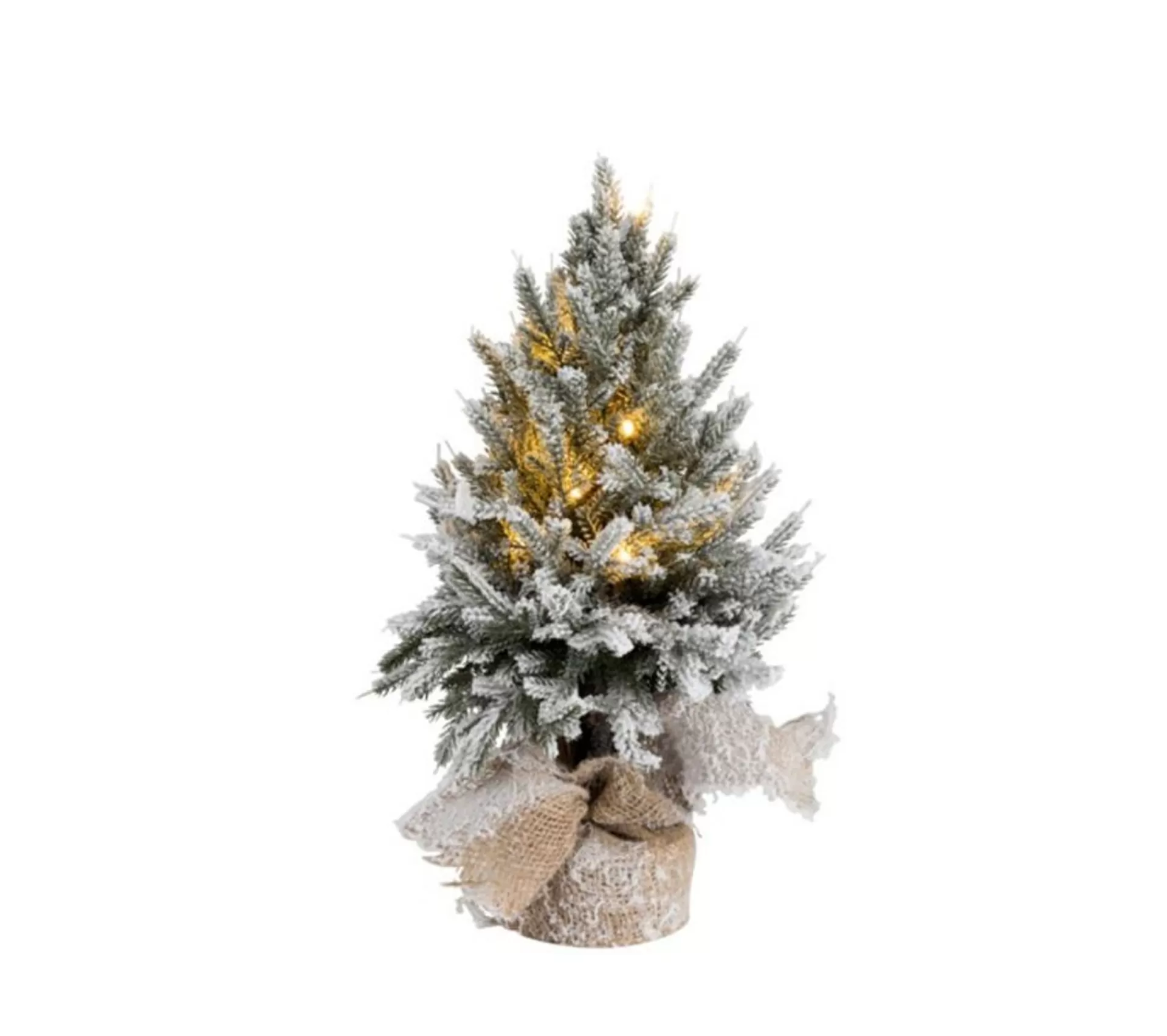 Discount * Sapin De Noël A Led "Pot Jute" 45Cm Vert