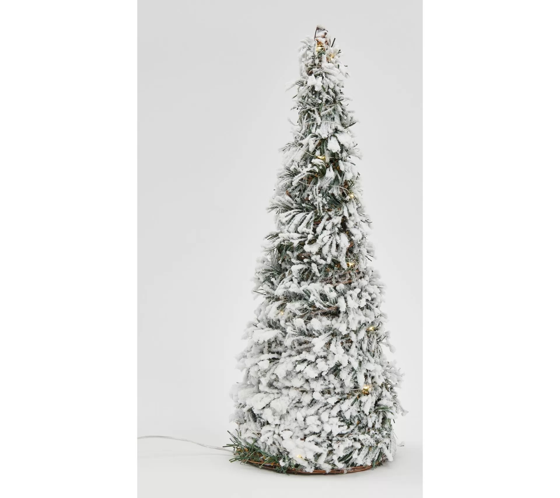 Discount * Sapin Led Givre H. 40 Cm Vert/Blanc
