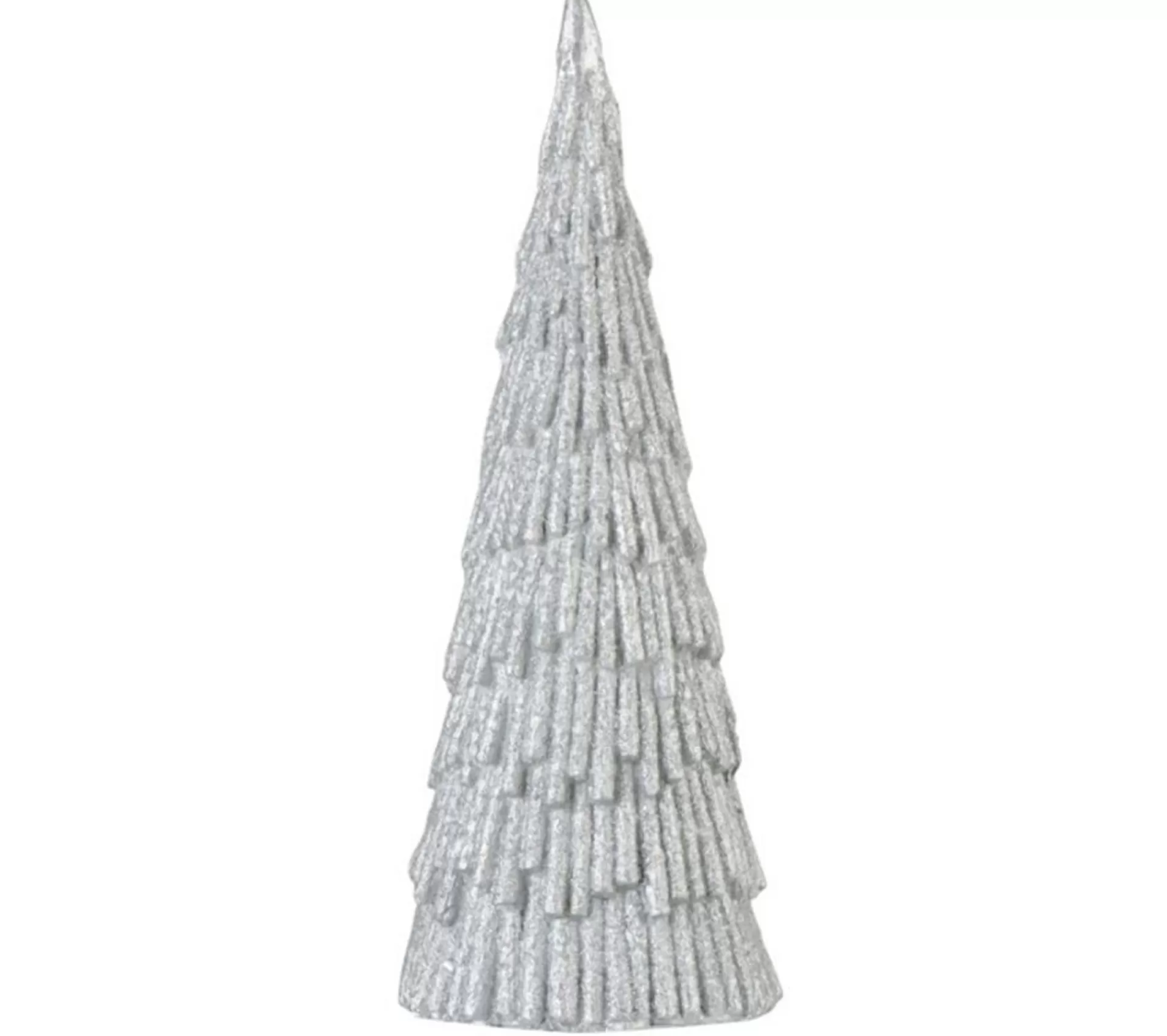 Fashion * Statue Déco "Arbre De Noël" 40Cm Argent