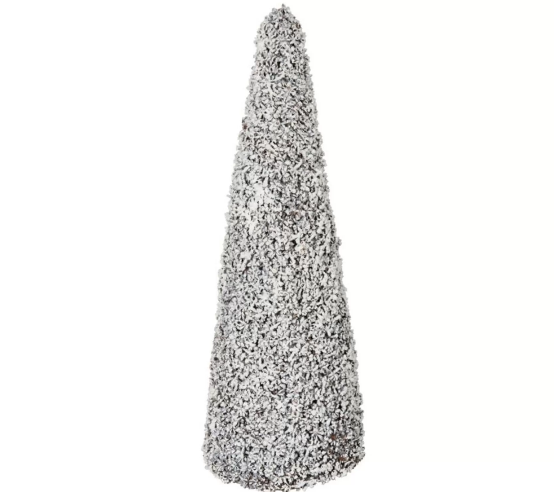 Fashion * Statue Déco "Sapin Enneige" 65Cm Blanc Et Marron