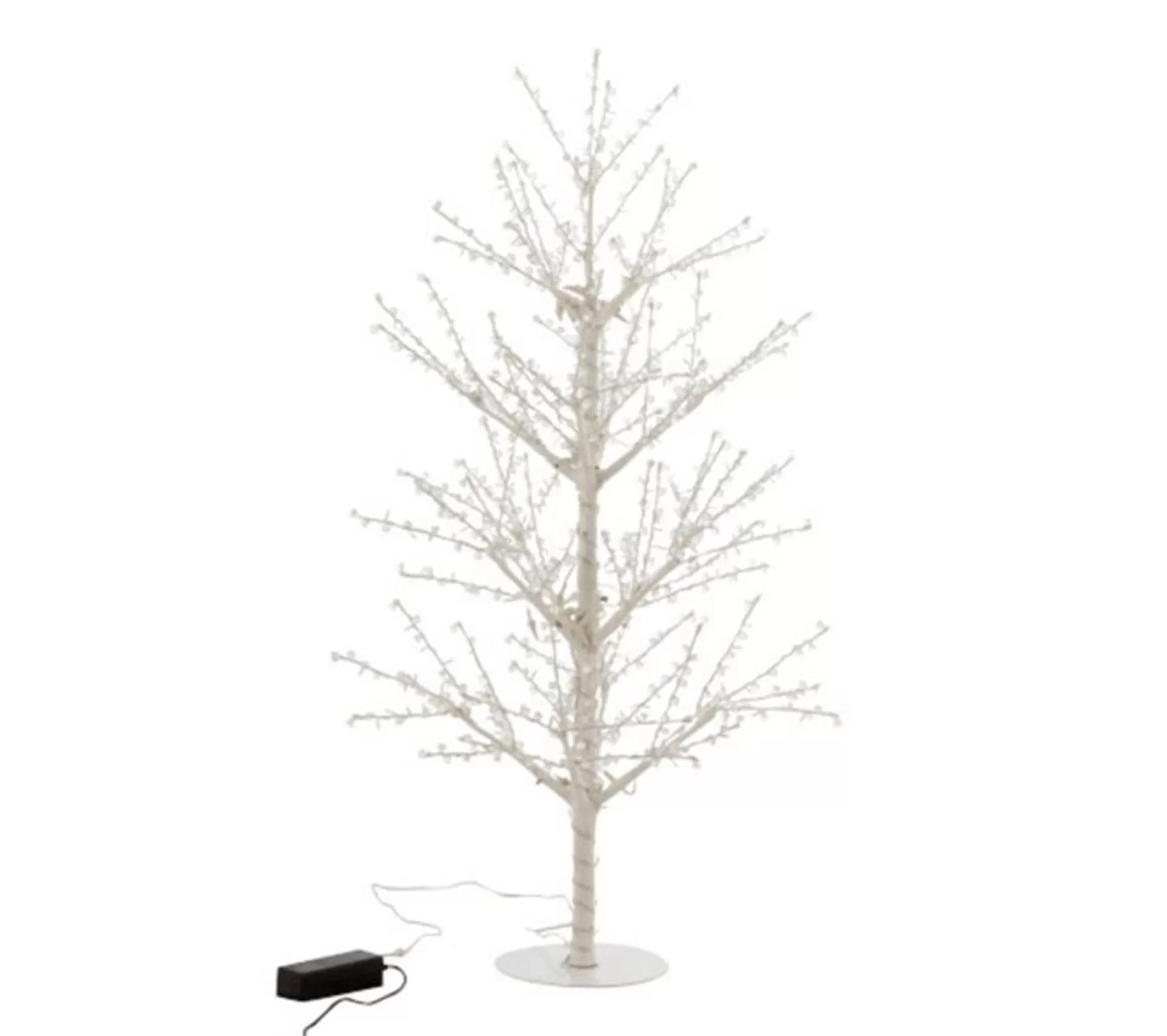 New * Statuette Déco A Led "Arbre Nu Perles" 125Cm Blanc
