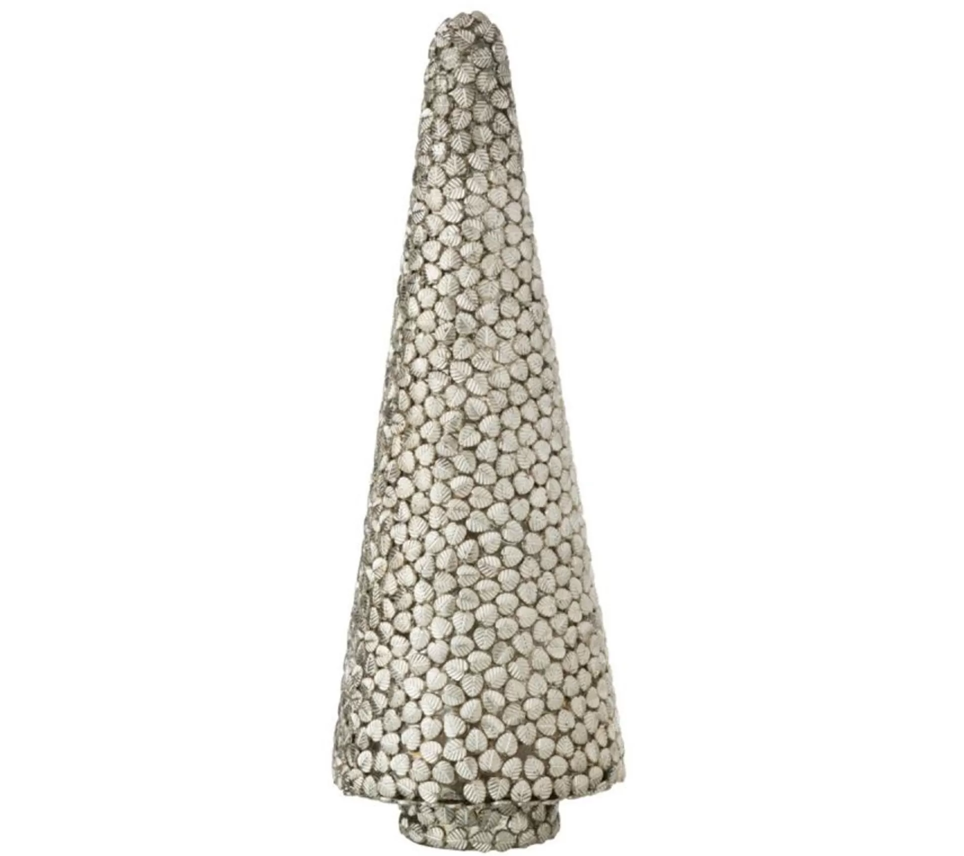 Fashion * Statuette Déco Arbre "Feuille" 40Cm Argent