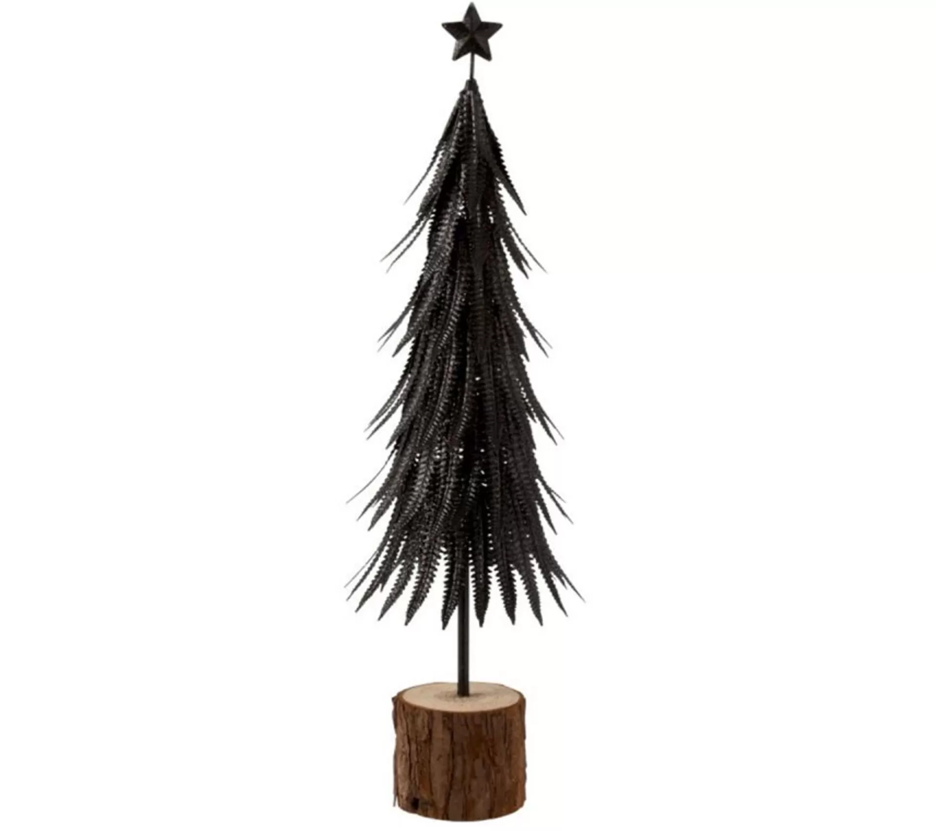 New * Statuette Déco "Sapin De Noël Paillettes" 57Cm Noir